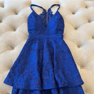blue dress from Dillards